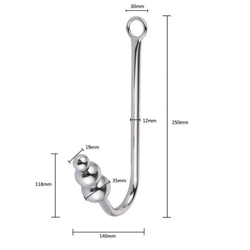 Collar Anal Hook 5334 Beaded with Cuffs Elegant and 0731